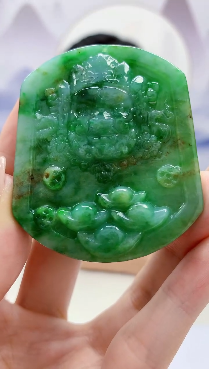 定制翡翠未镶嵌4917jw-毛货挂件36