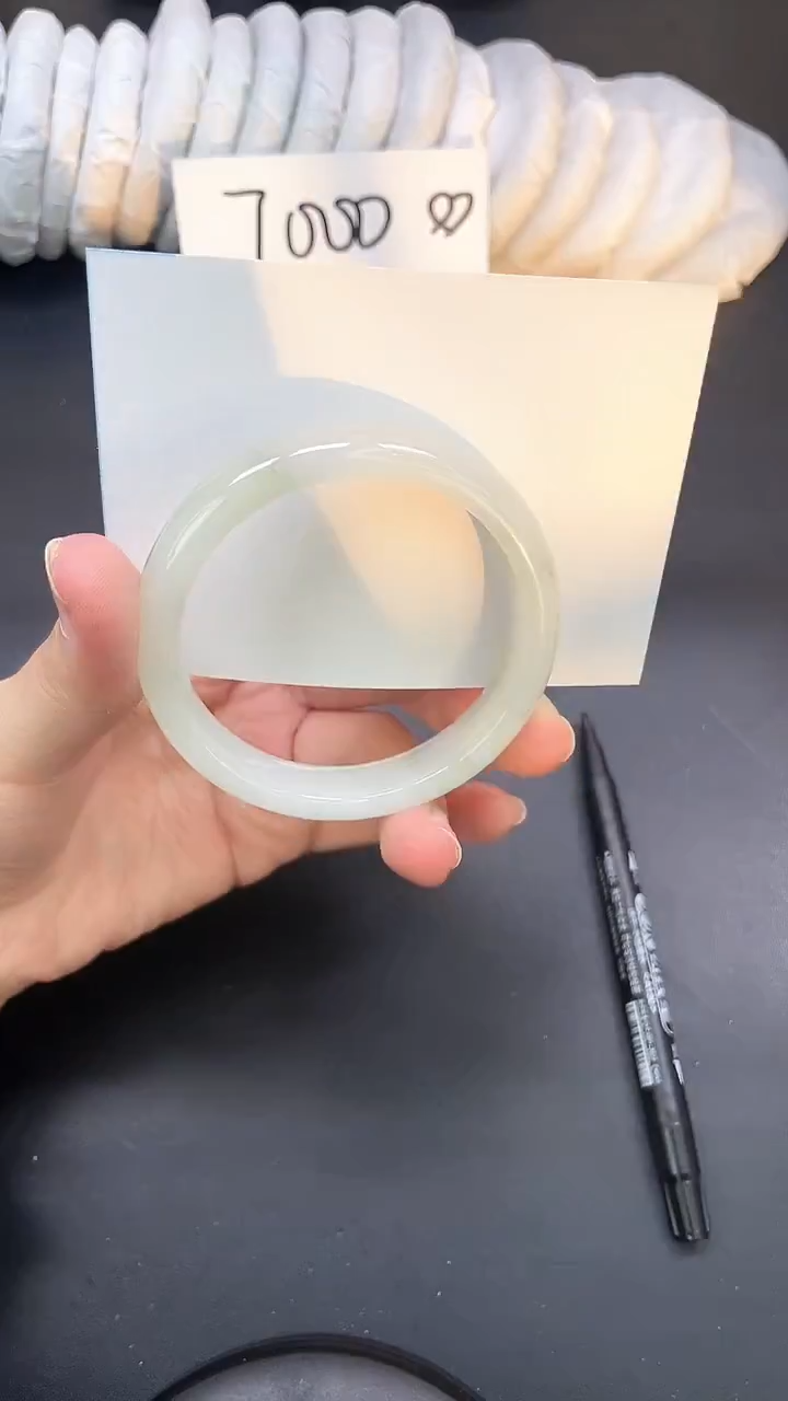 未镶嵌手镯石英质玉A141-55`56