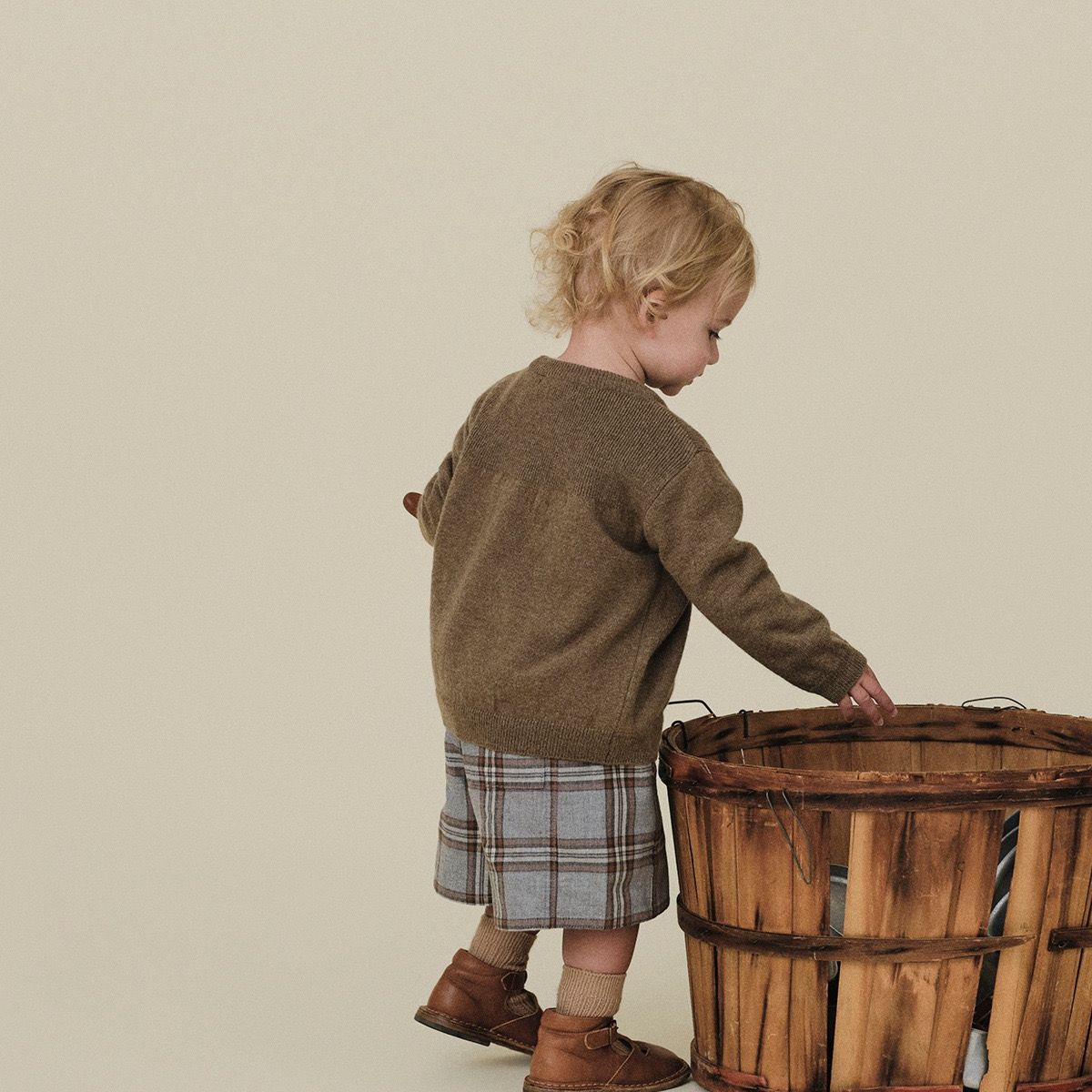 儿童秋季新款格子短裤和半裙