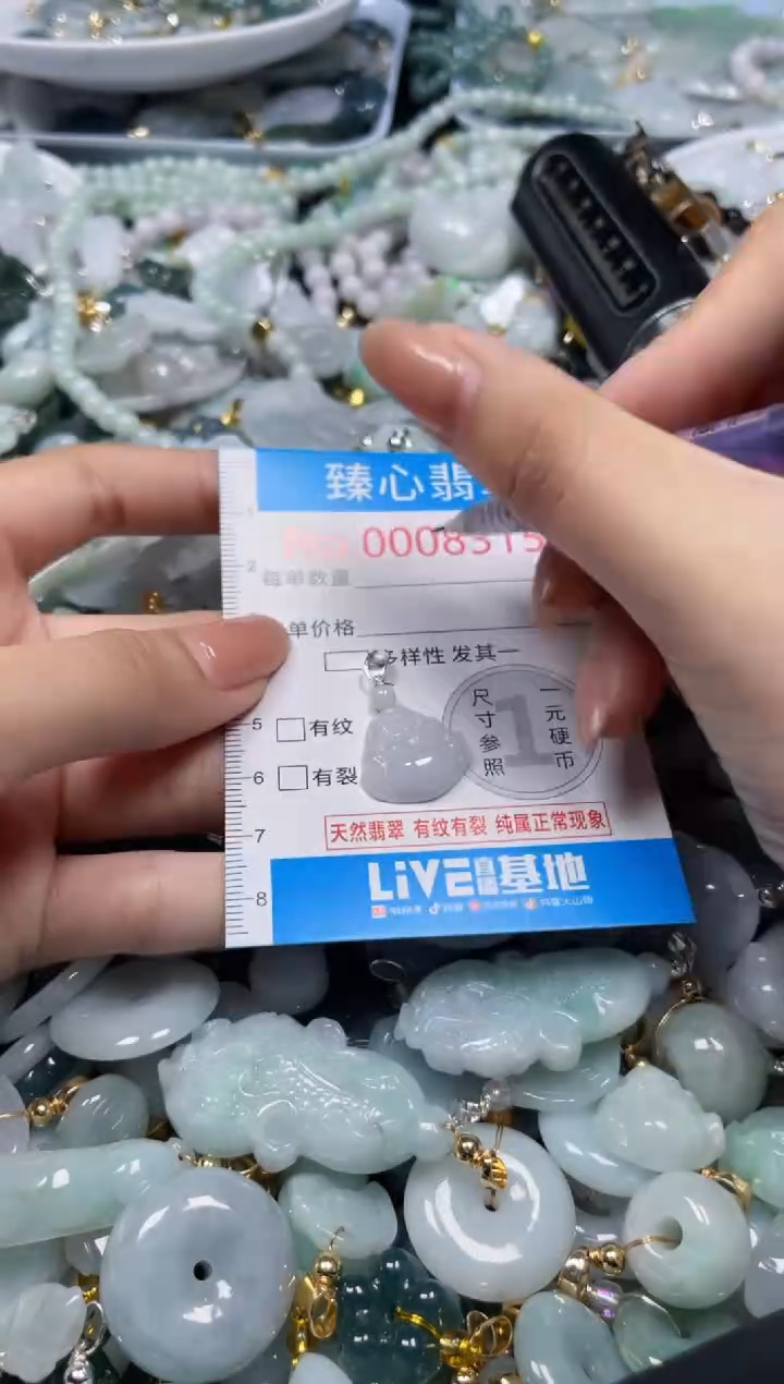 吊坠(不含链)未镶嵌翡翠8315