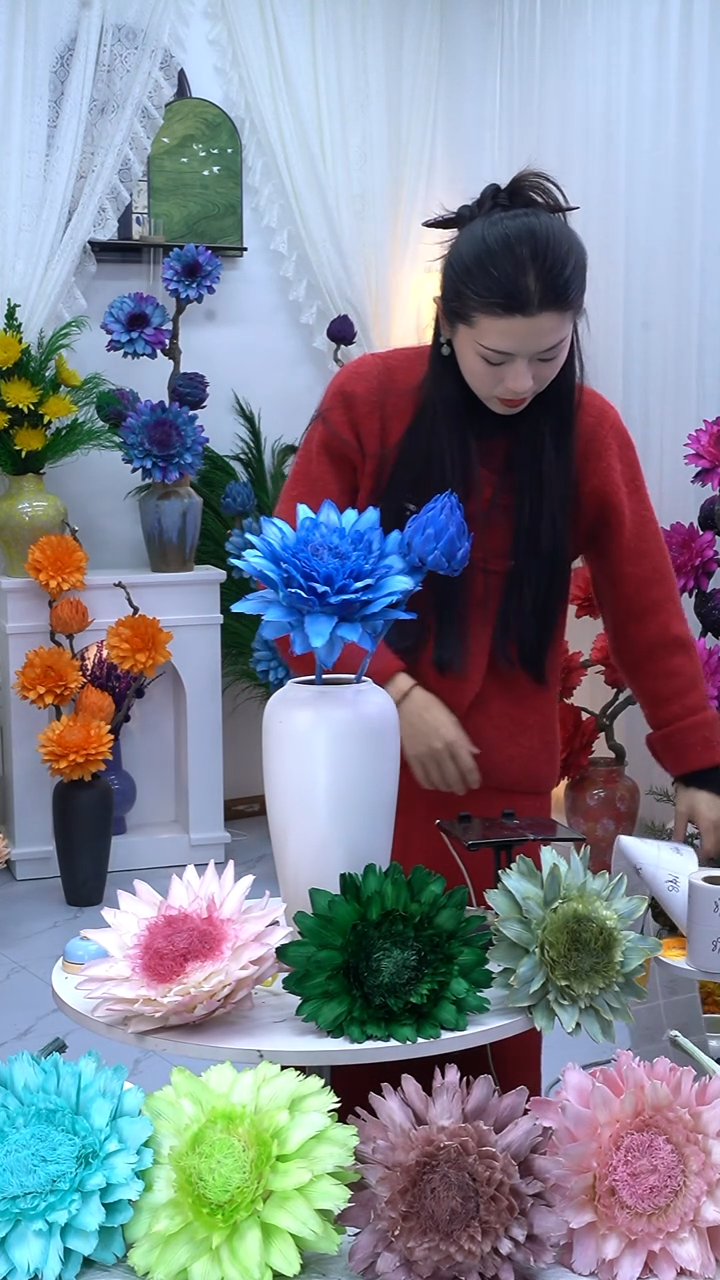 永生洋蓟蓝色2头8919