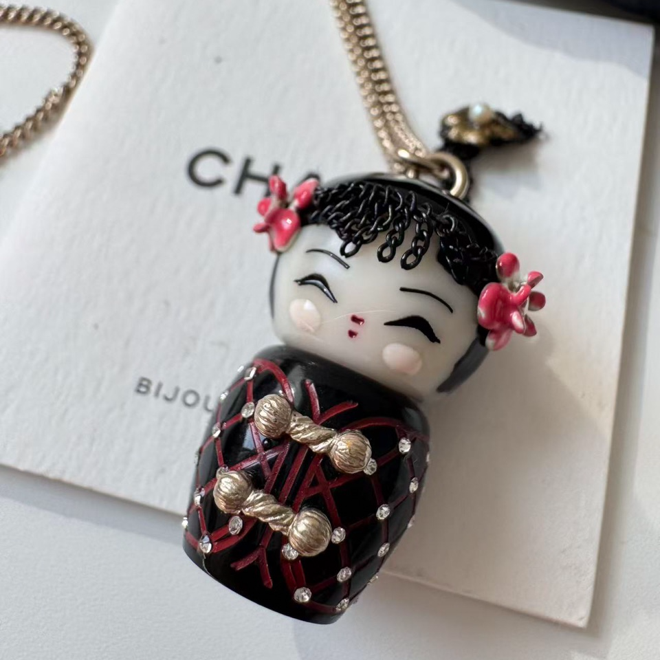 95新 Chanel/香奈儿 柚礼中古/香奈儿上海娃娃项链cc512003