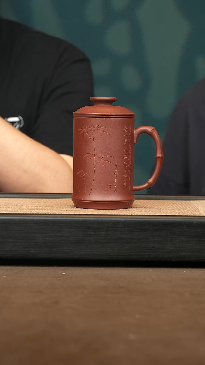 茶壶紫砂【竹盖杯】