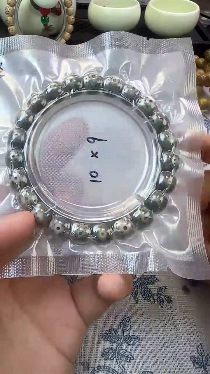 手串星月菩提10石玉料糯冰单圈10×9高透精工福利