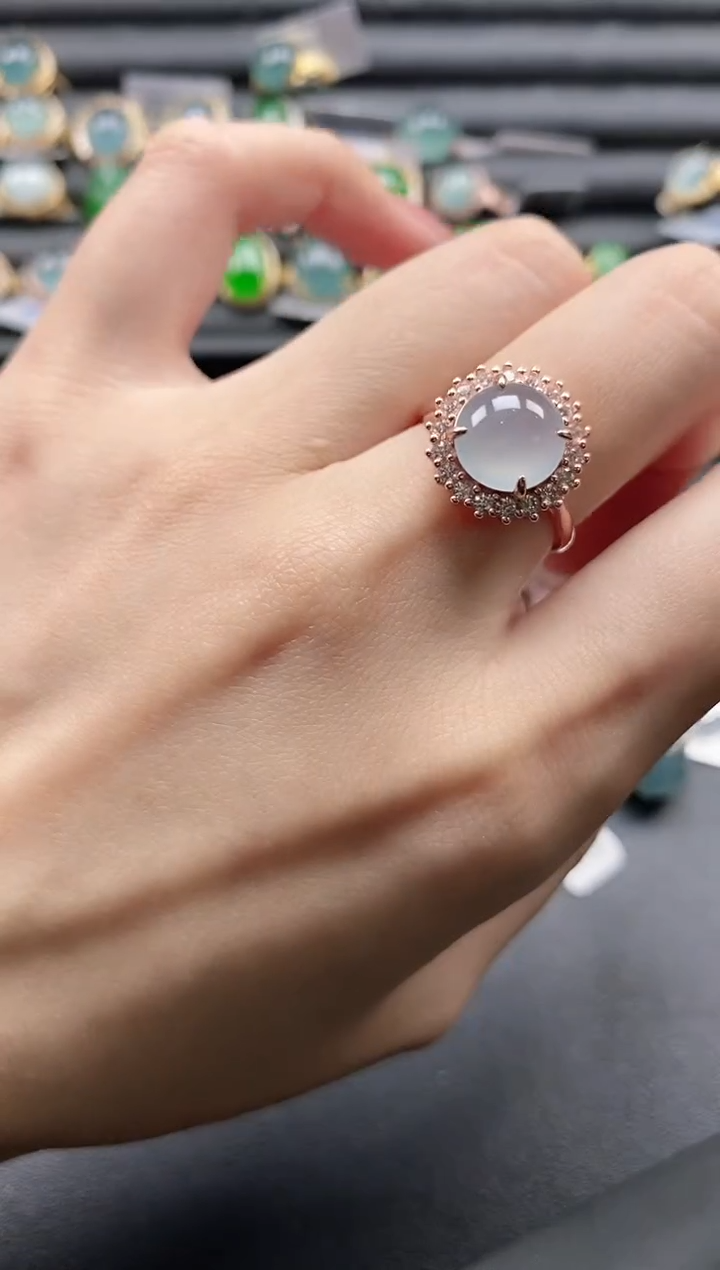 【闪购商品】翡翠戒指银S925镶嵌11111