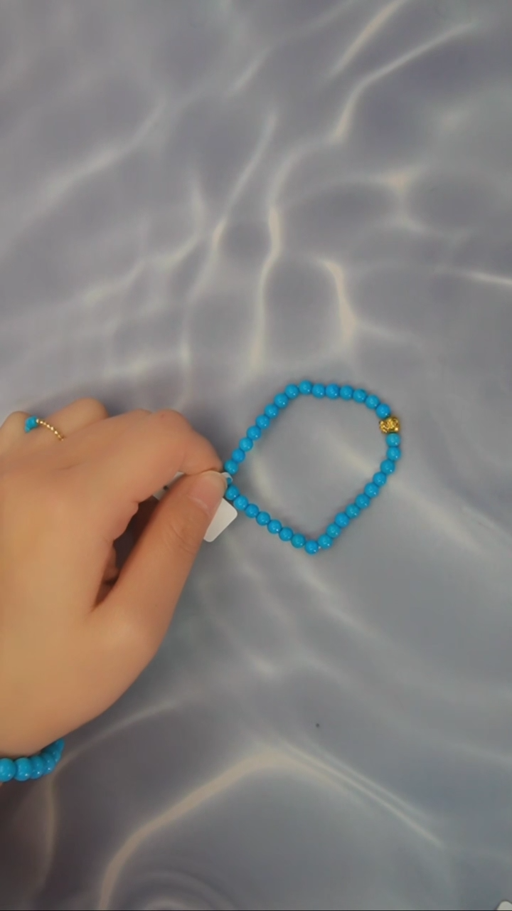 【闪购商品】绿松石手链18K金镶嵌发货一件