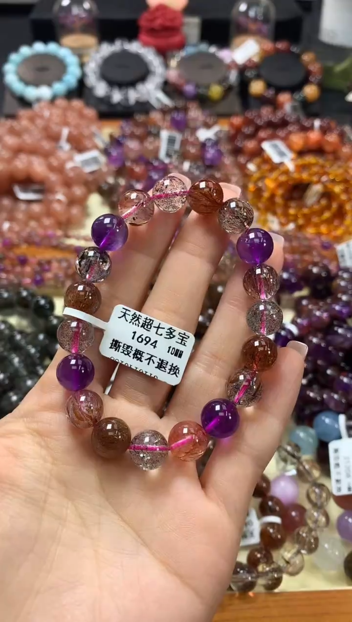未镶嵌手链水晶10*