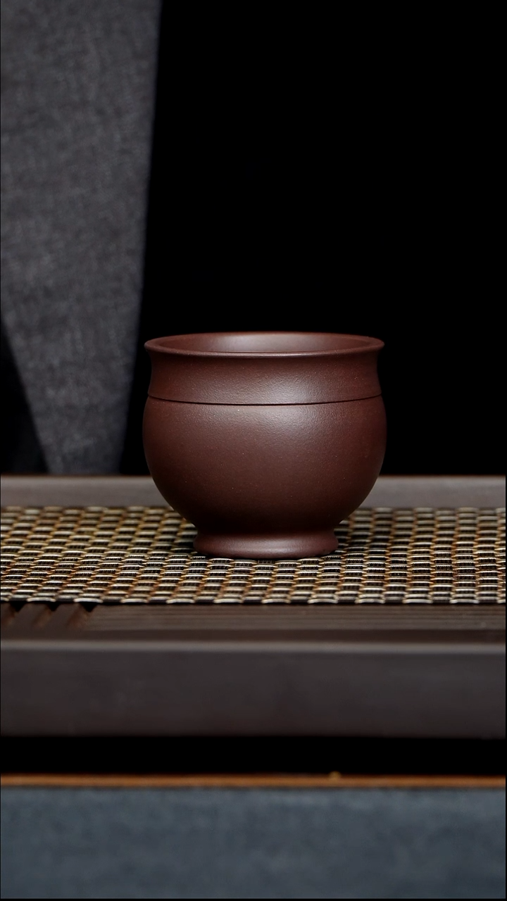 茶杯紫泥缸杯黄龙山原矿零添加大亨泥全手工制作168毫升