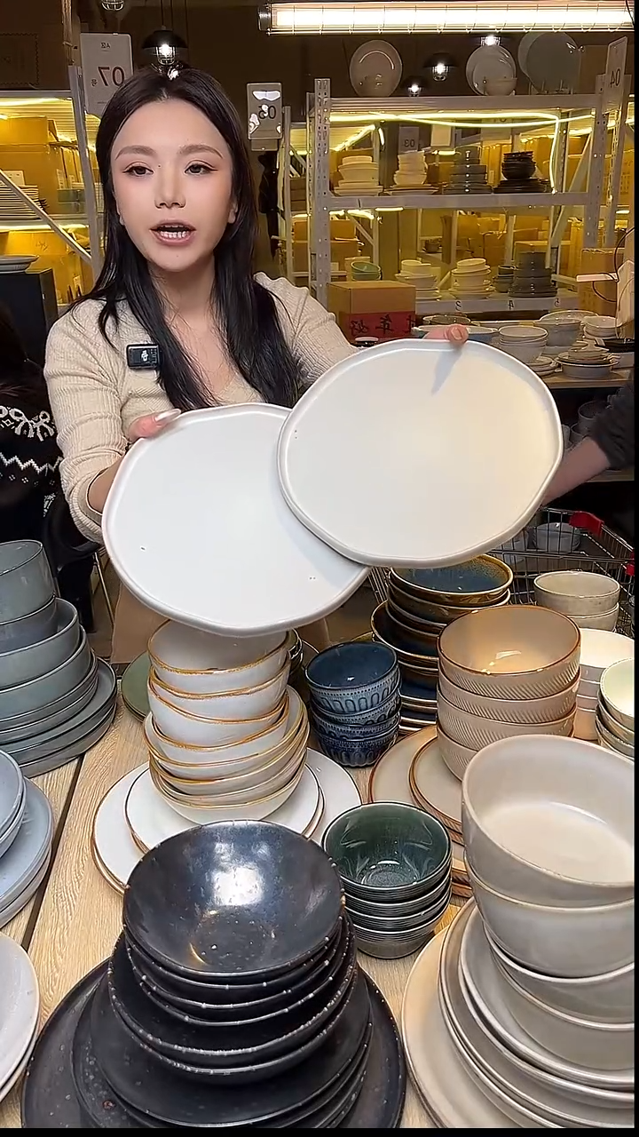 瓷91外贸尾货窑变釉下彩默外微瑕