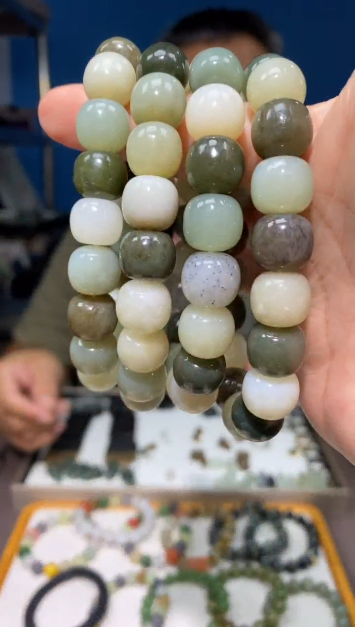 手链未镶嵌和田玉颜色多样性发货拍一发一