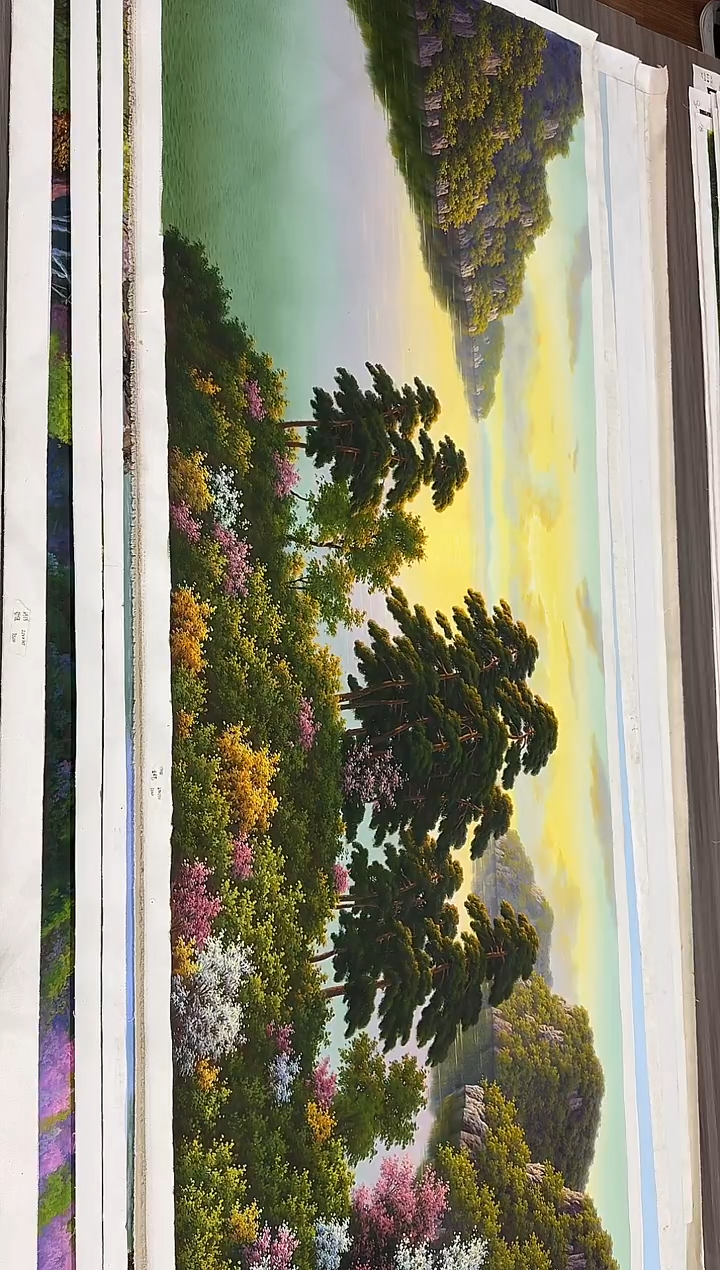 油画【118号】约2.2米丨朝鲜原创纯手绘孤品油画丨顺丰包邮