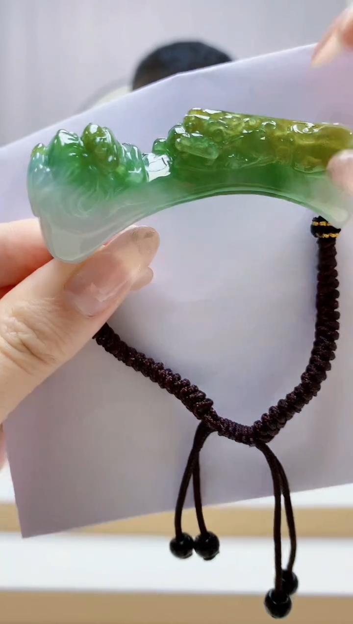 未镶嵌定制翡翠4898jw-毛货挂件47