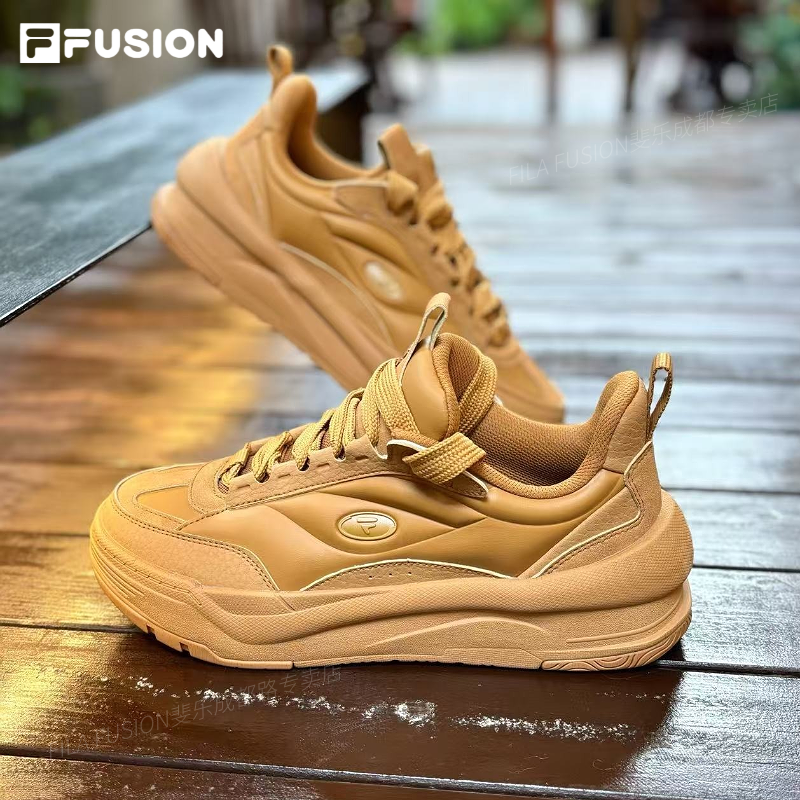 【软弹增高轻便】斐乐秋冬新款火爆男女蓬鞋低帮运动鞋T12M542910F