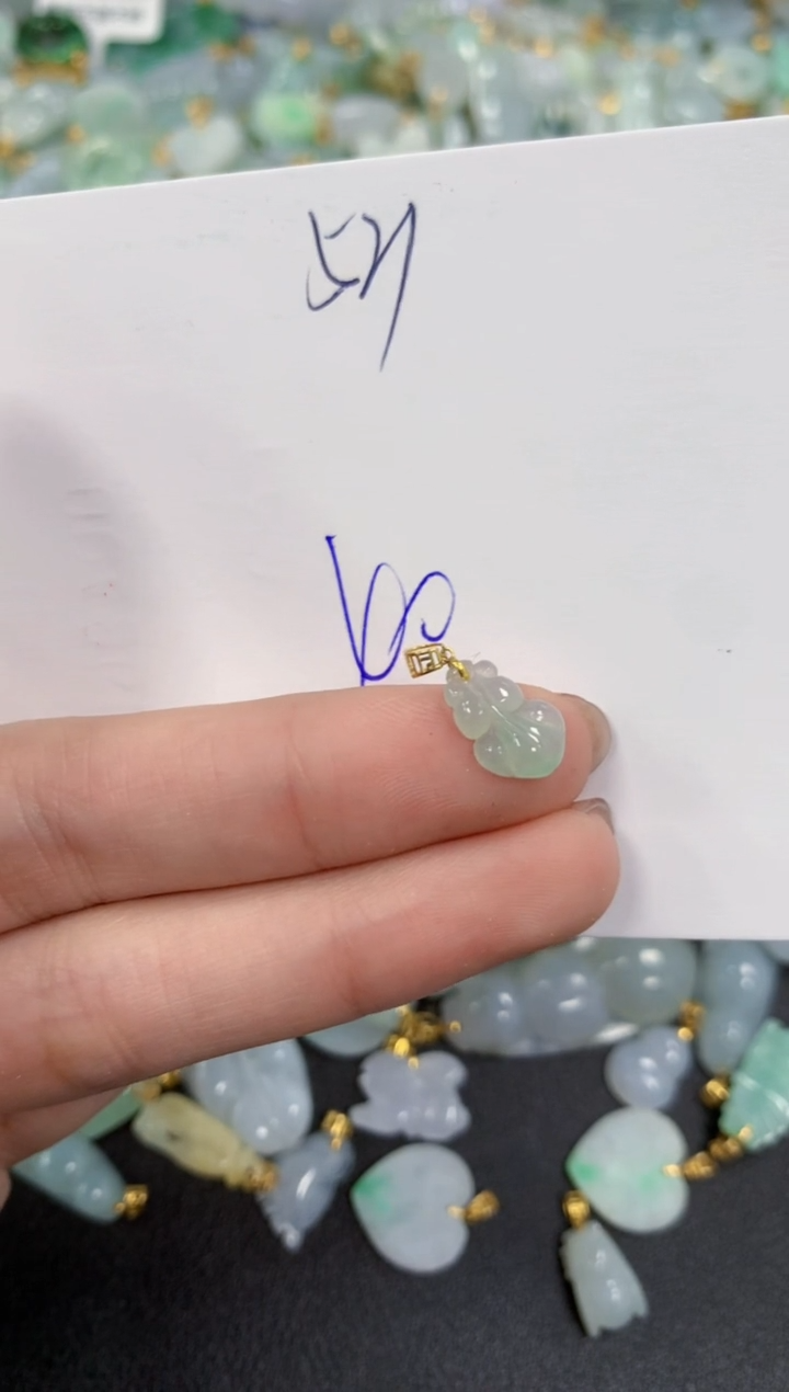 【闪购商品】翡翠颈饰18K金镶嵌 天然翡翠A货