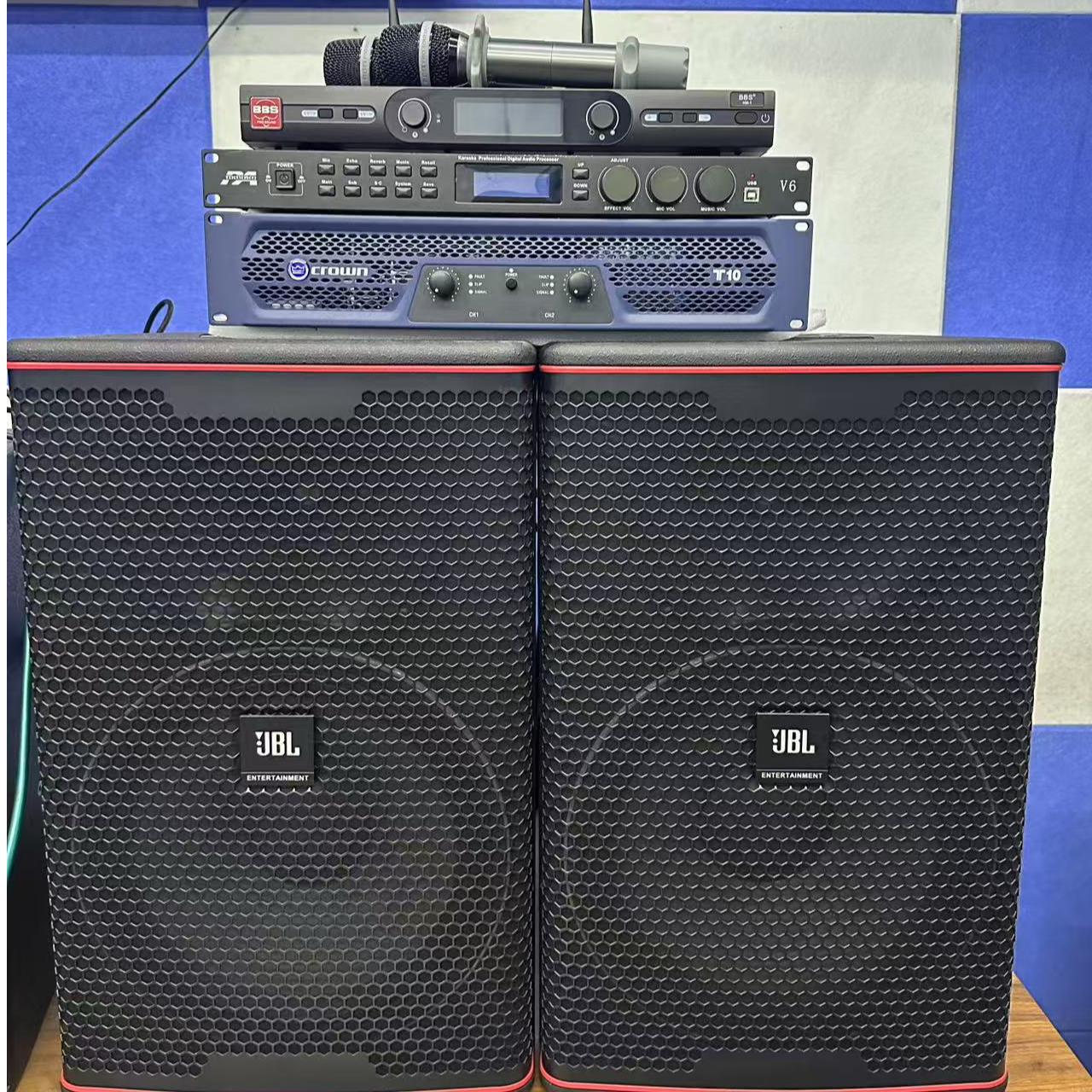 9新 JBL 不包邮JBL15寸KP8055音响四件套