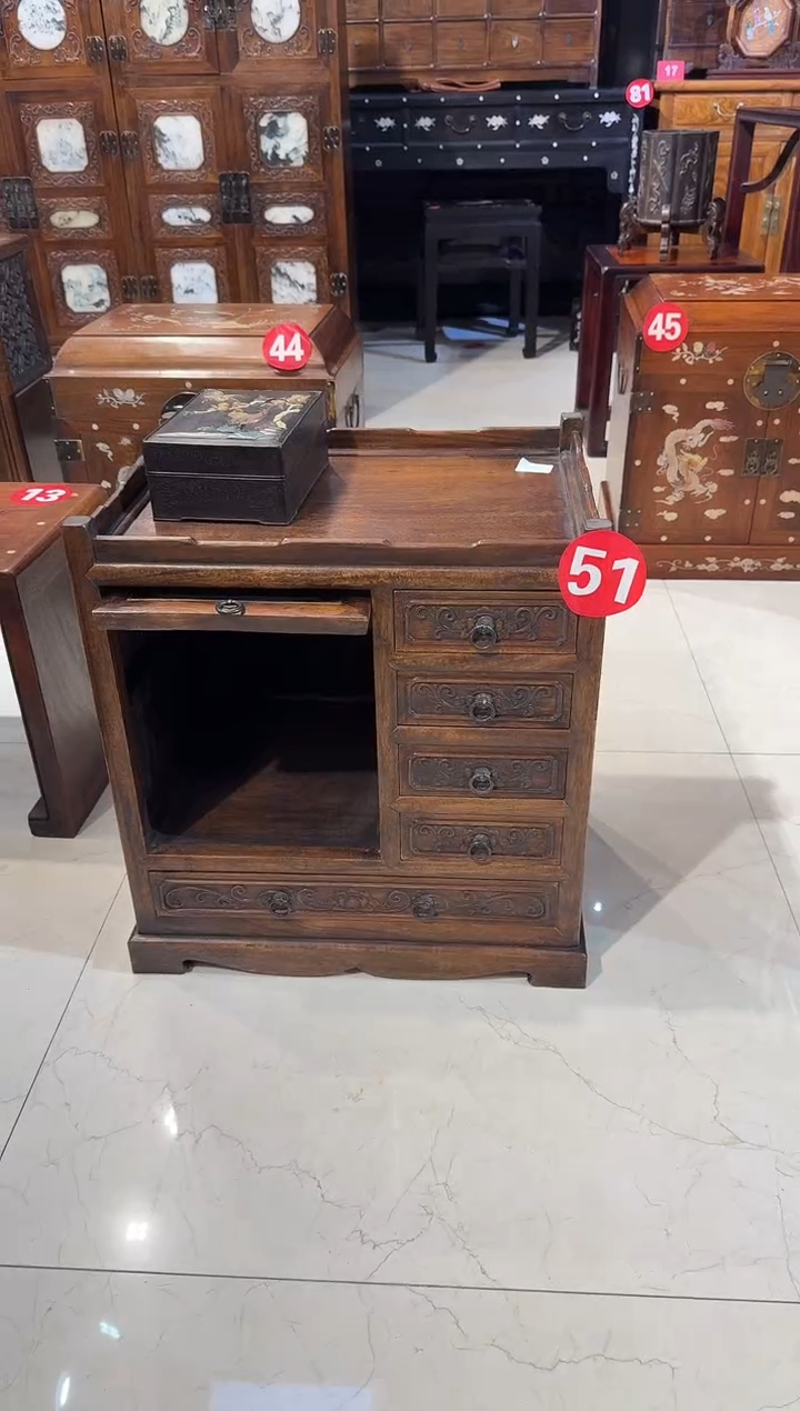 【闪购商品】木木艺缅花雕刻多宝柜1280.88888