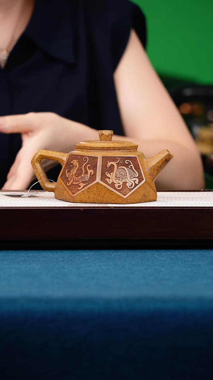 茶壶紫砂龙骨金砂钻石