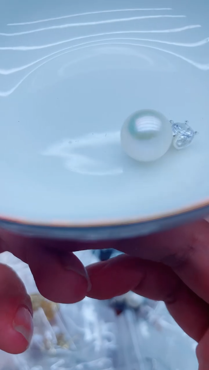 淡水珍珠银S925镶嵌吊坠(不含链)吊坠多样性发其一