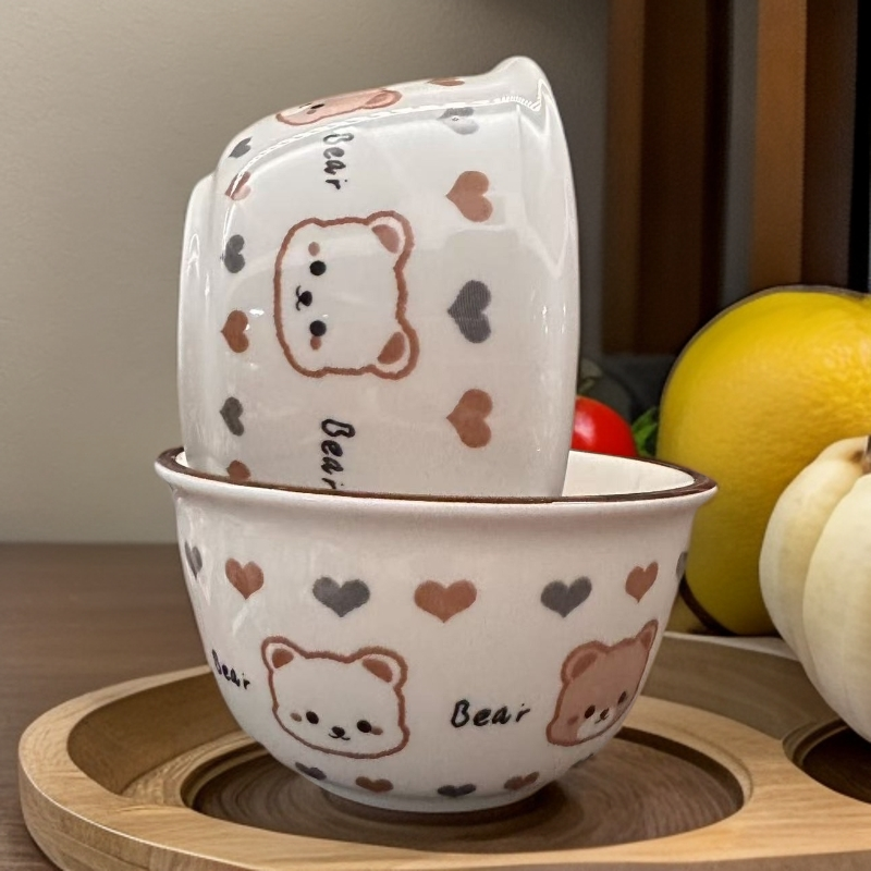 可爱陶瓷碗高颜值家用餐具