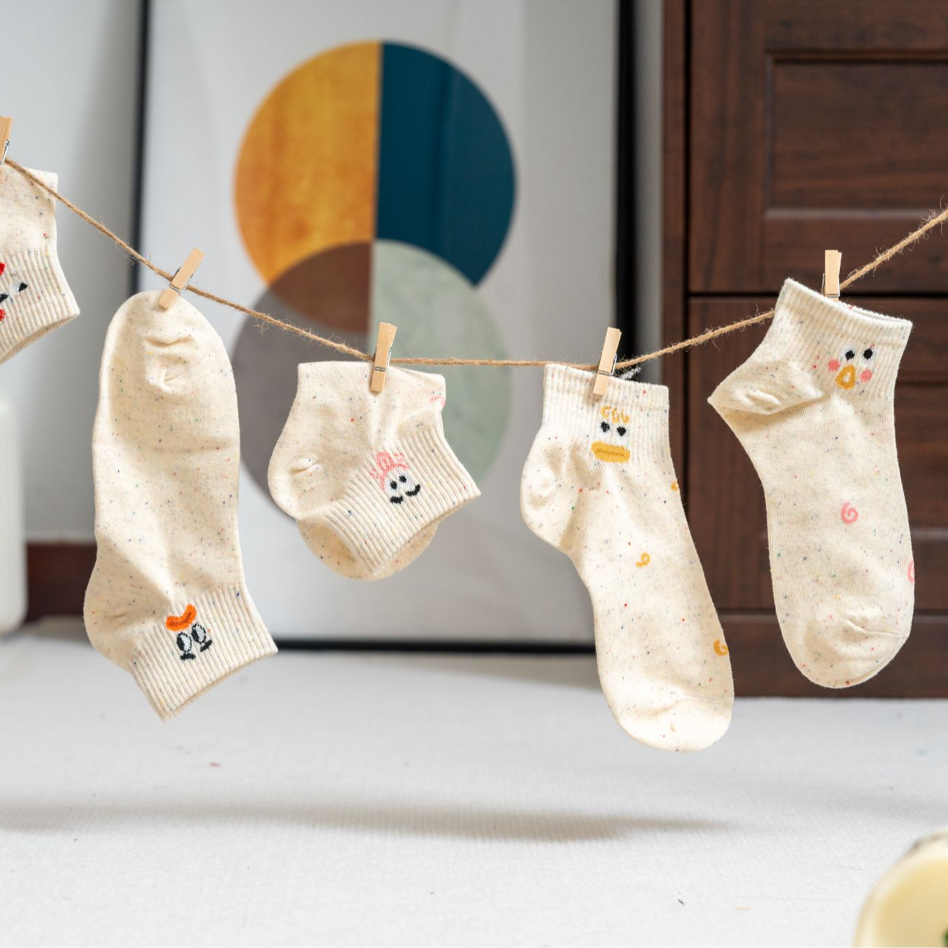 【3号链接037-040】点纱系列短袜白色