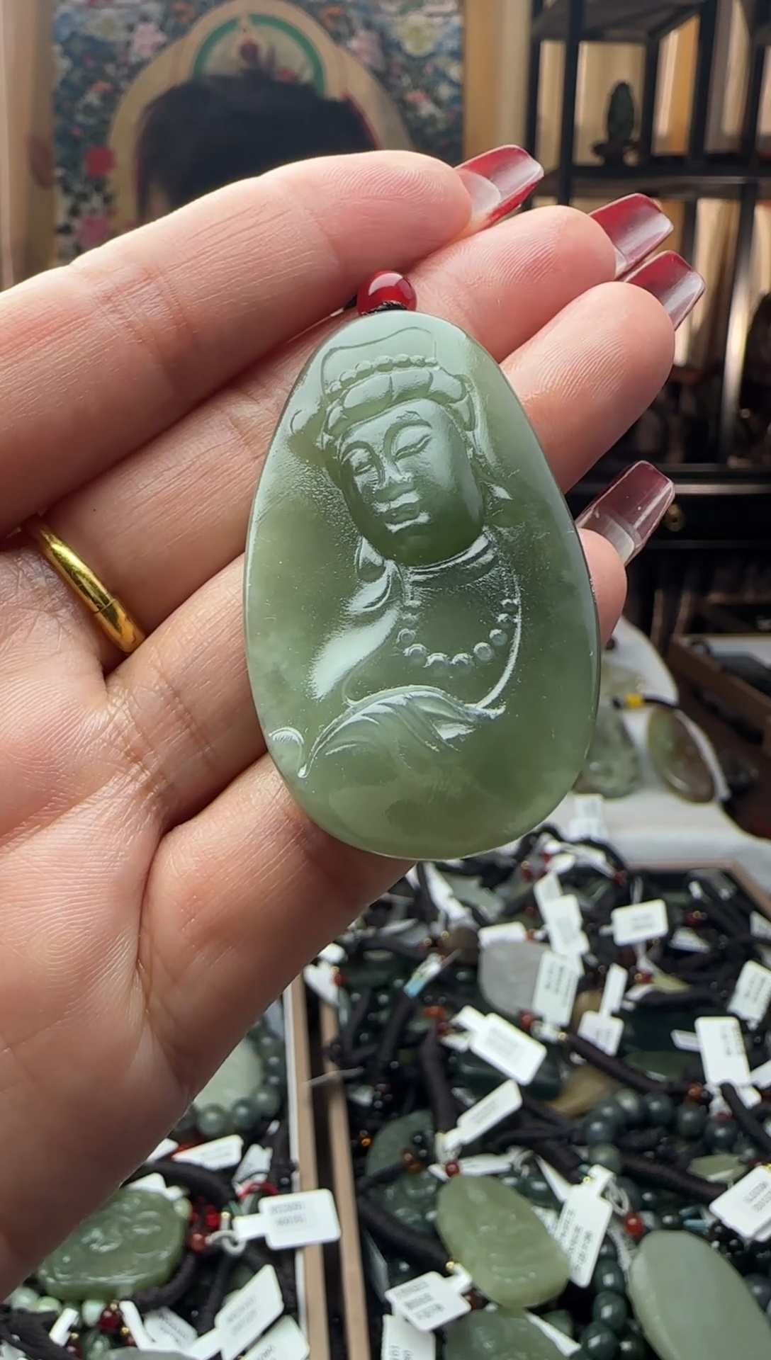 颈饰未镶嵌和田玉2333