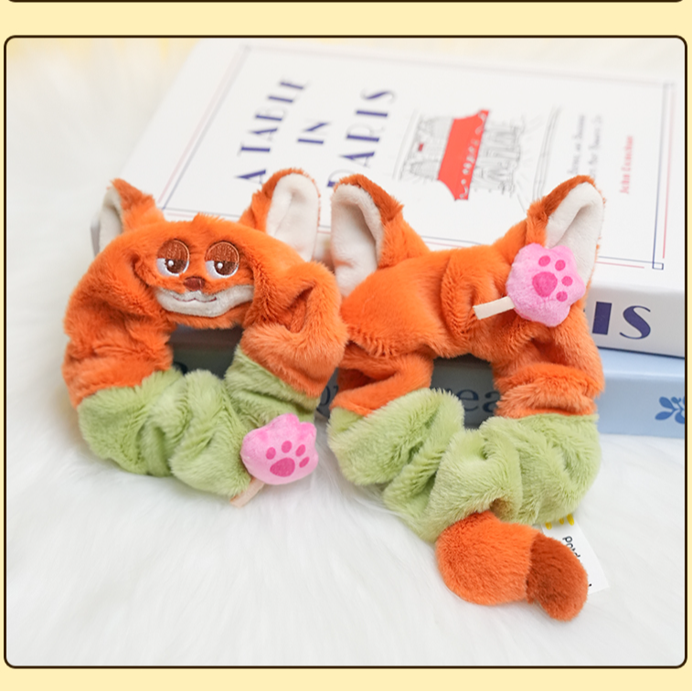 potdemiel迪士尼正版史迪仔疯狂动物城系列春日发圈套装国潮玩具