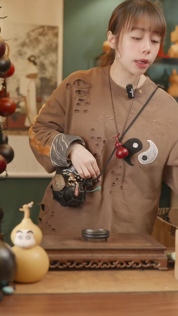 【闪购商品】160号精品天然大漆工艺防渗内胆酒葫芦~