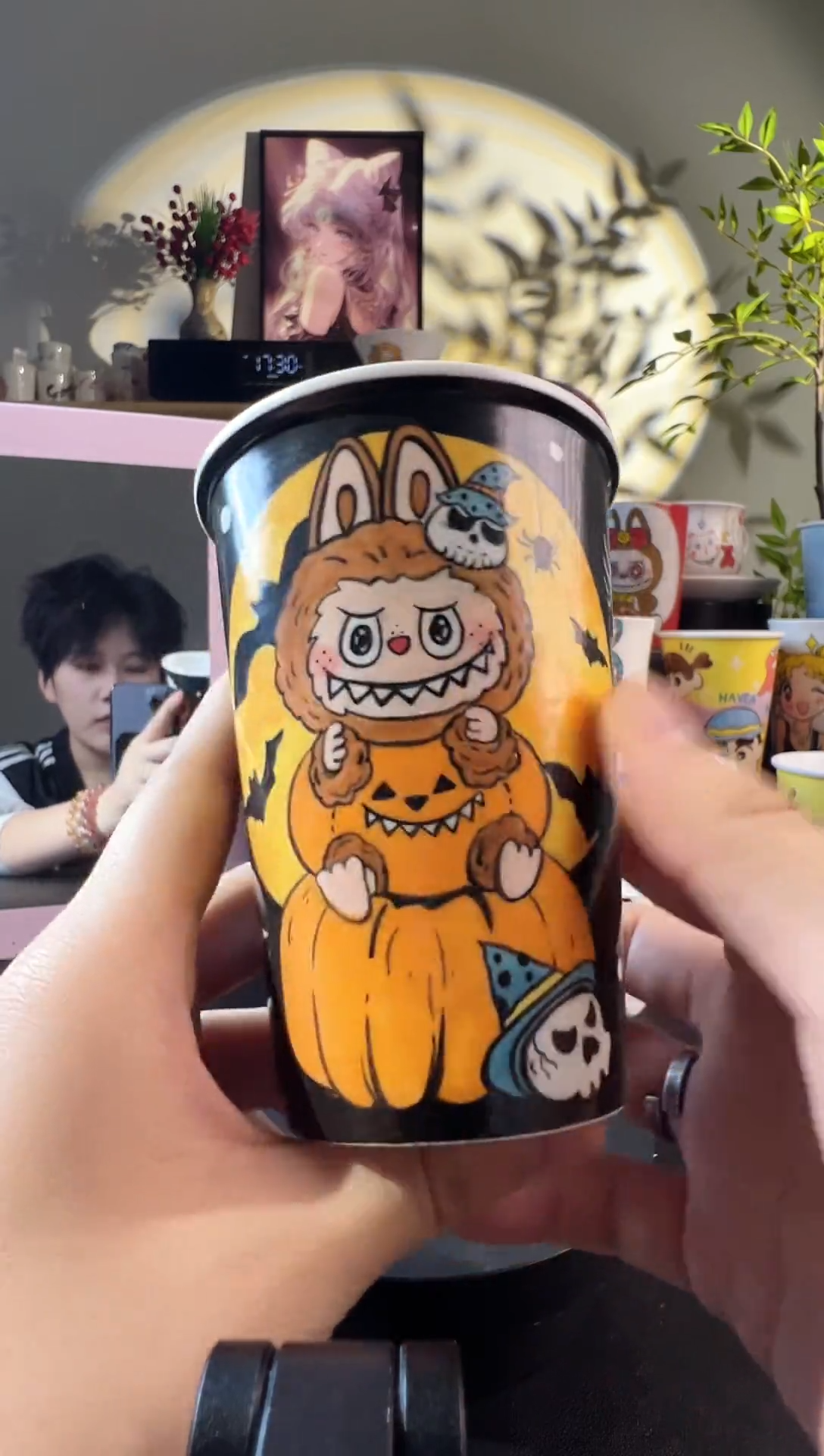 【闪购商品】摆件纯手工手绘陶瓷小杯杯