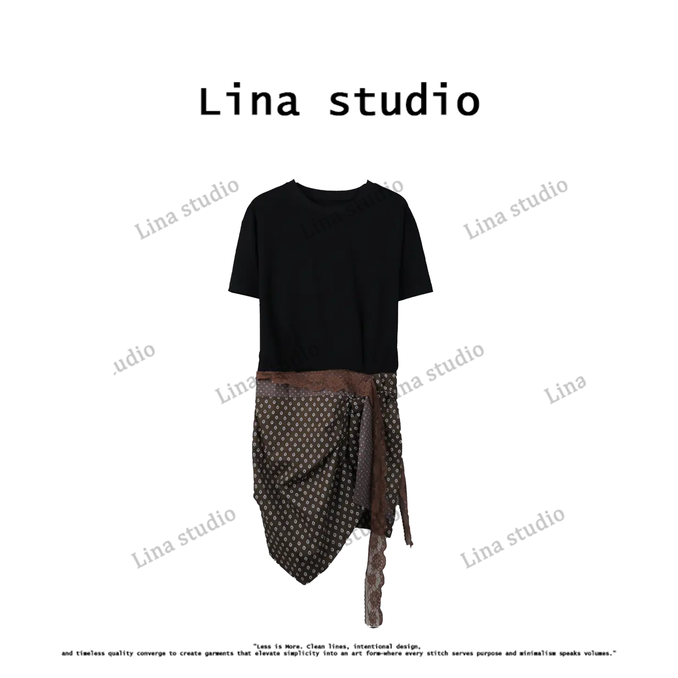 Lina studio“罗马假日”2025夏季新款休闲时尚气质连衣裙