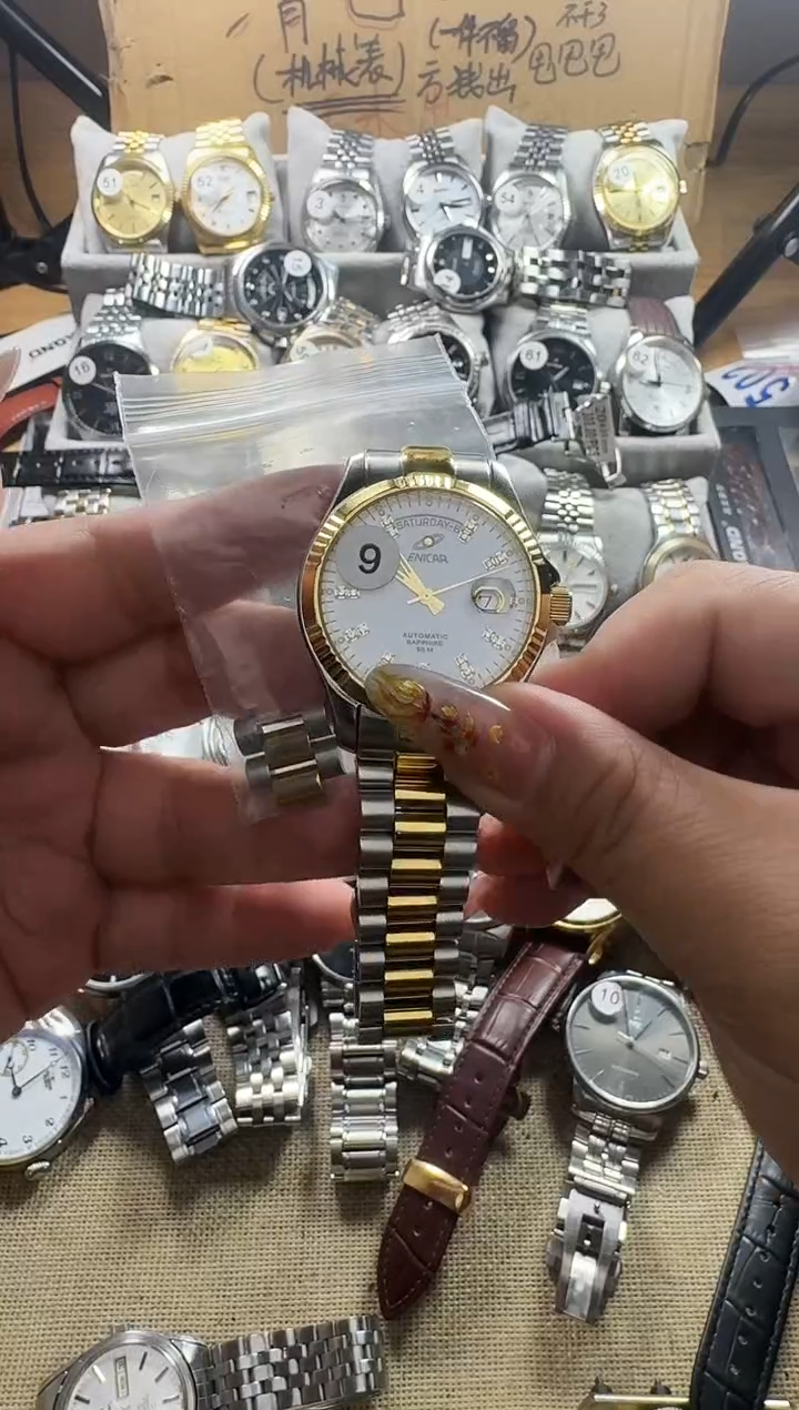 机械机芯金属钢手表配件，拆件用的，需要洗油保养