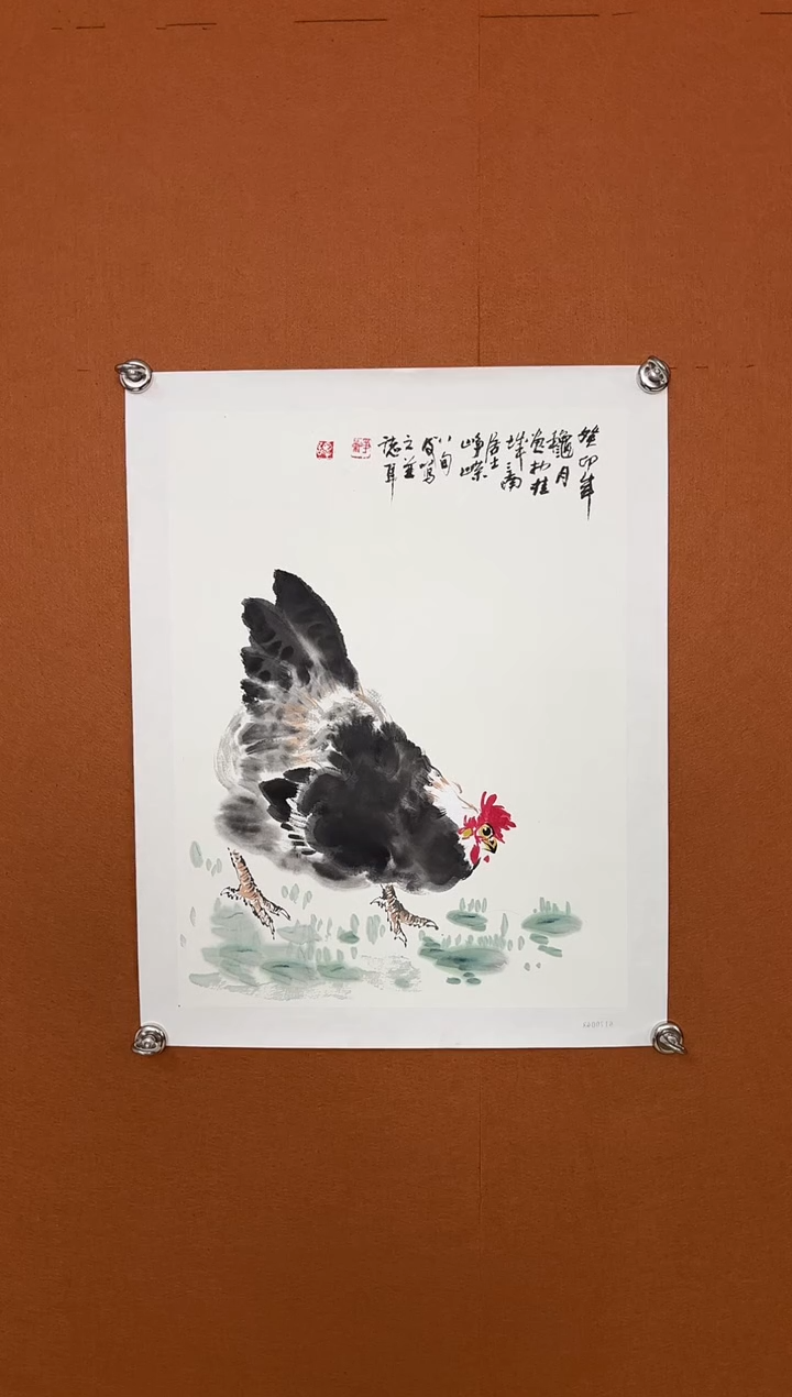 【闪购商品】国画TZR 国画花鸟 1.4平尺 宣纸已托底