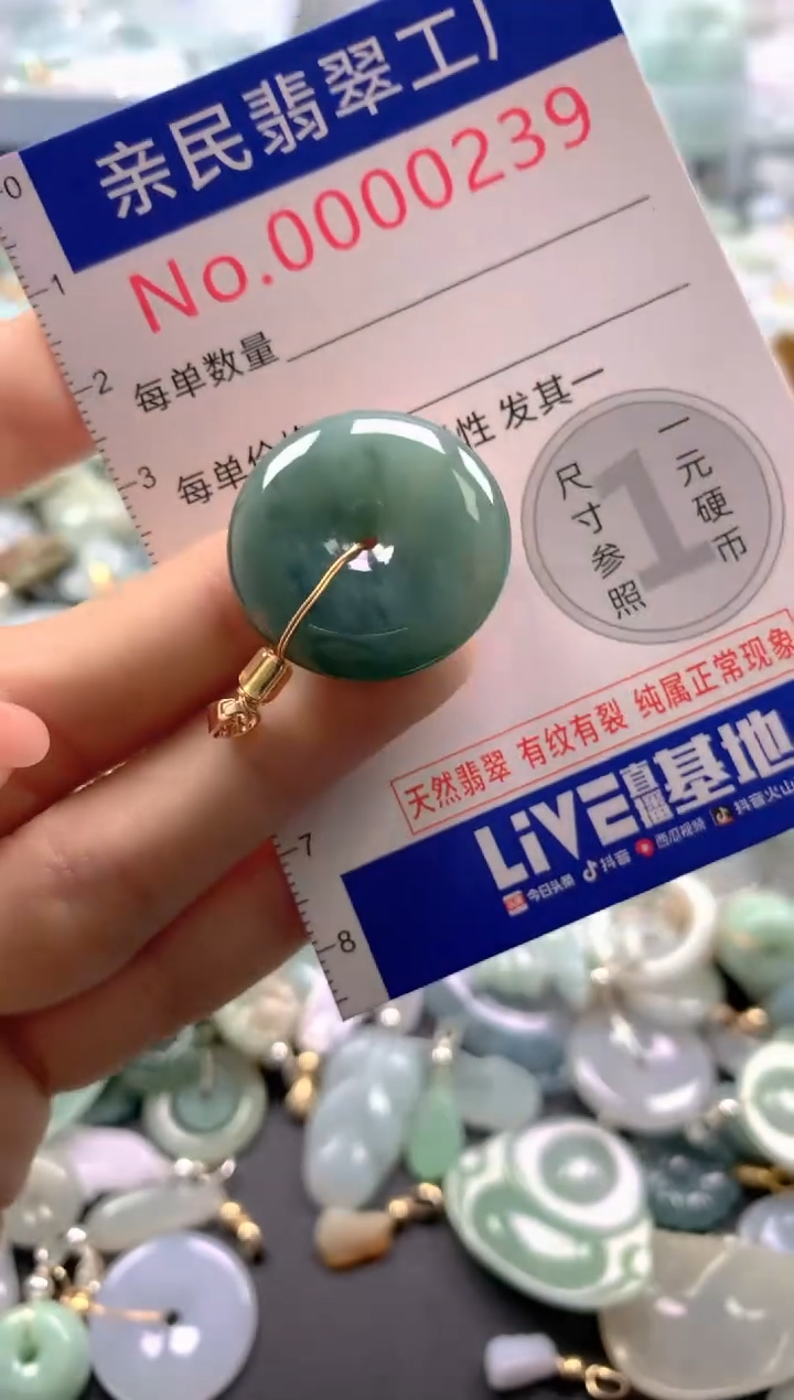 吊坠(不含链)未镶嵌翡翠0239