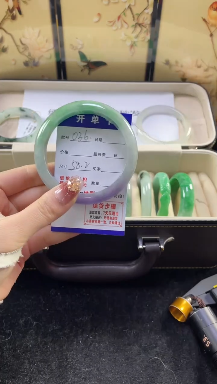 【闪购商品】翡翠手镯未镶嵌缅甸翡翠现货秒发036