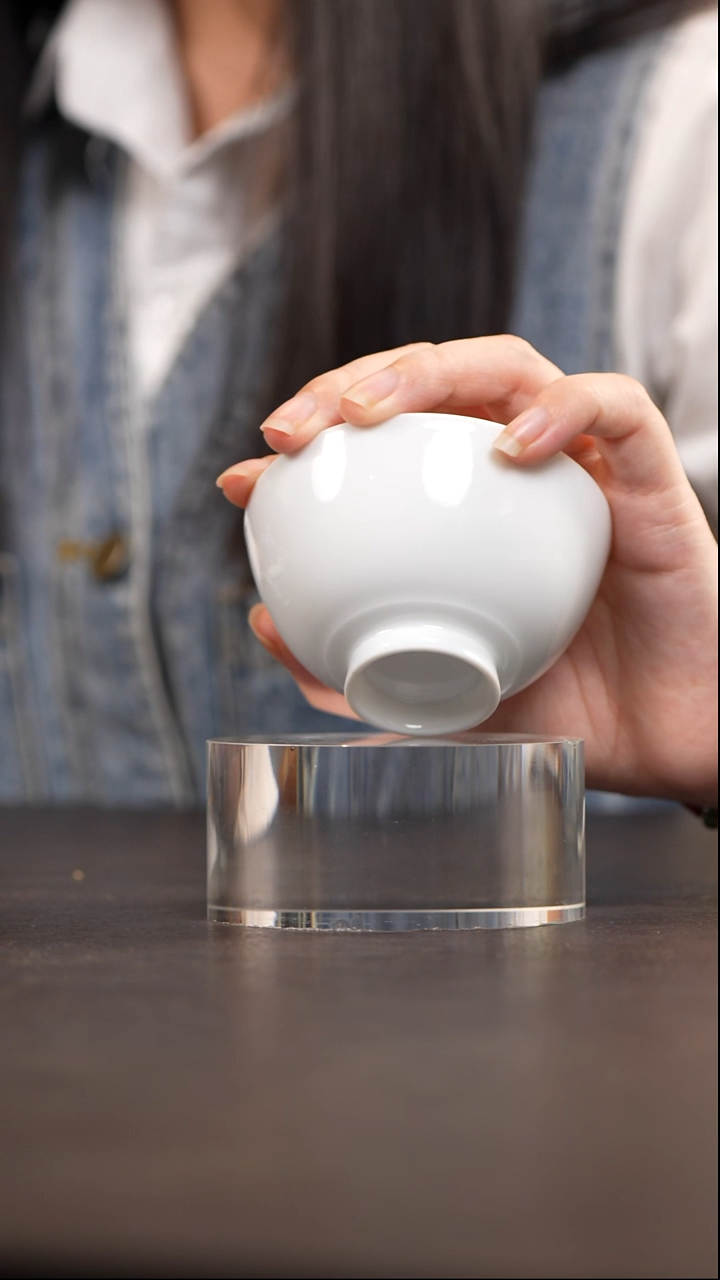 白胎手工小鸡心杯 