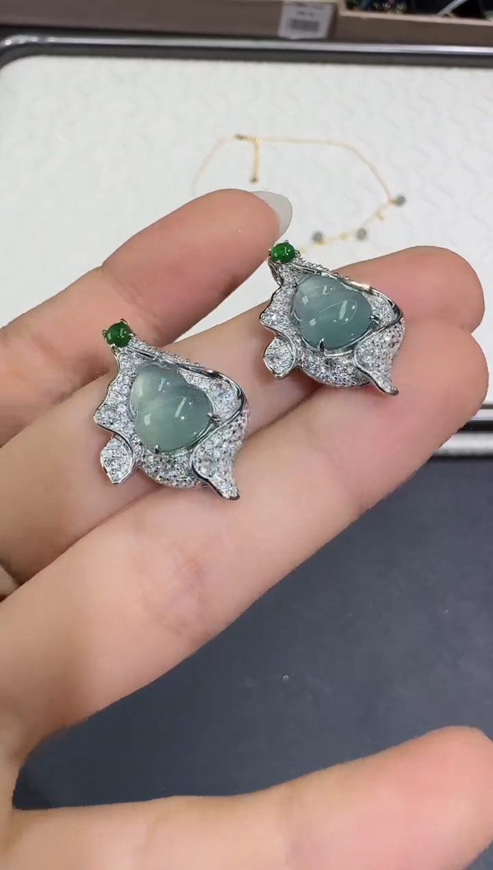 翡翠银S925镶嵌颈饰X0627-1822-104多样性一件