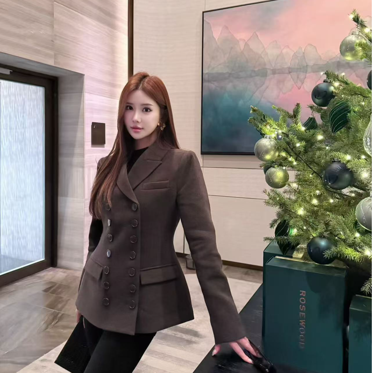 Lovemomo·25新款毛呢收腰西装