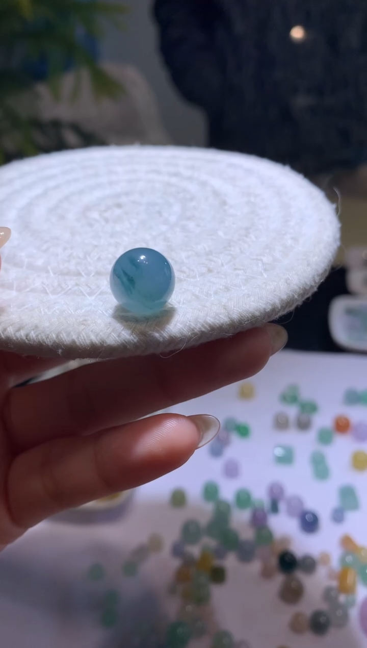 【闪购商品】定制翡翠未镶嵌12.3*珠子6800+680