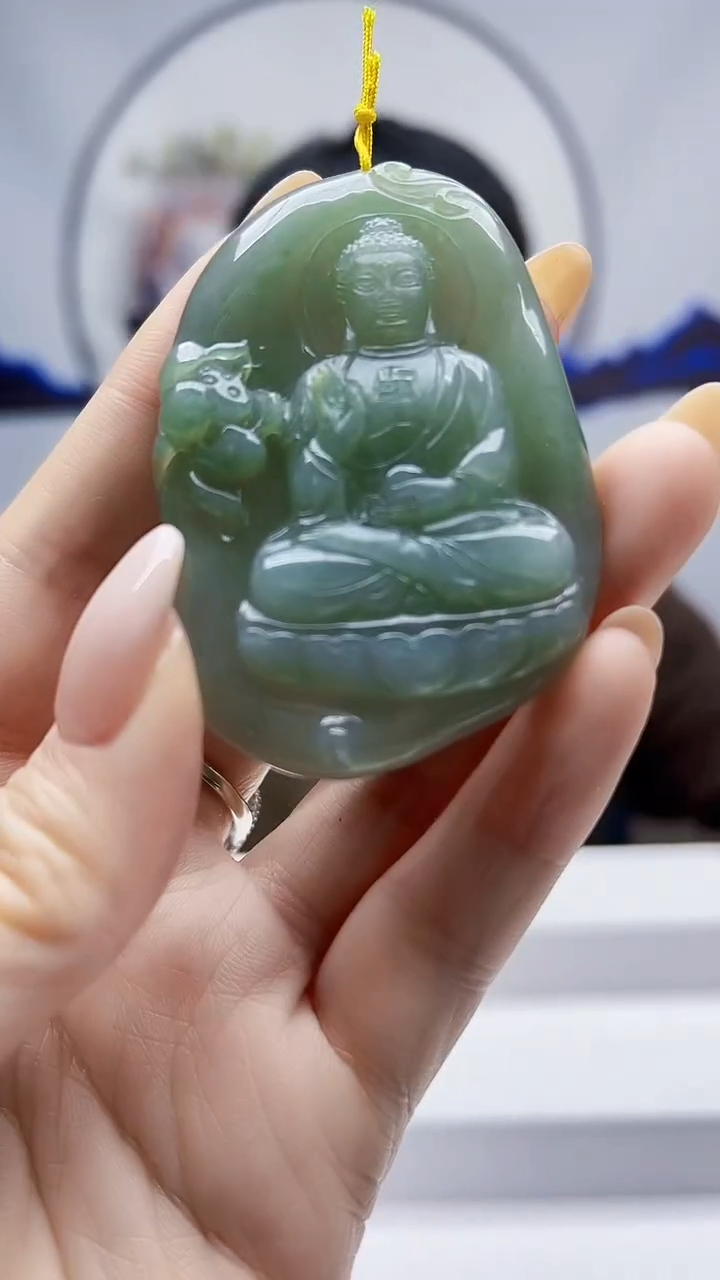 未镶嵌定制翡翠毛货挂件43