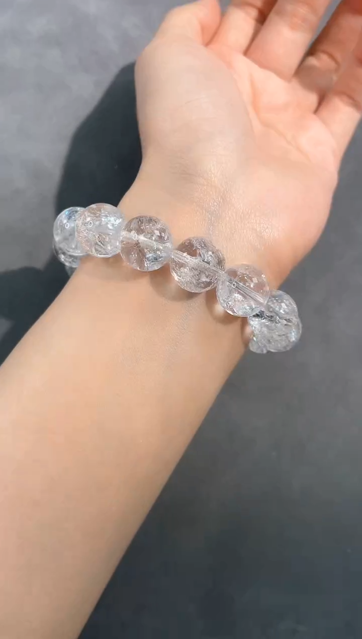 水晶手链未镶嵌105号喜马拉雅白水阿赛单圈14mm