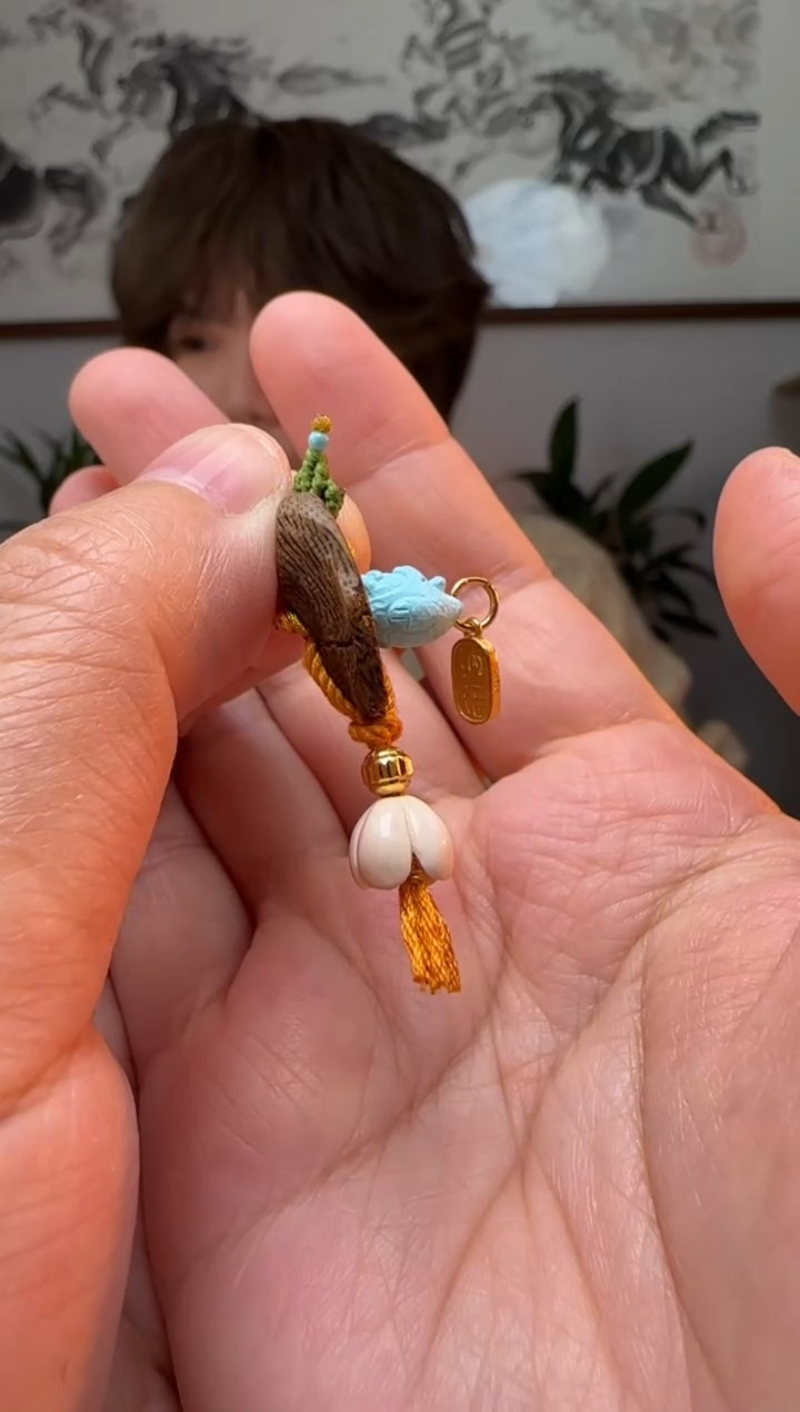 【闪购商品】绿松石卡子银S925镶嵌时尚百搭A691