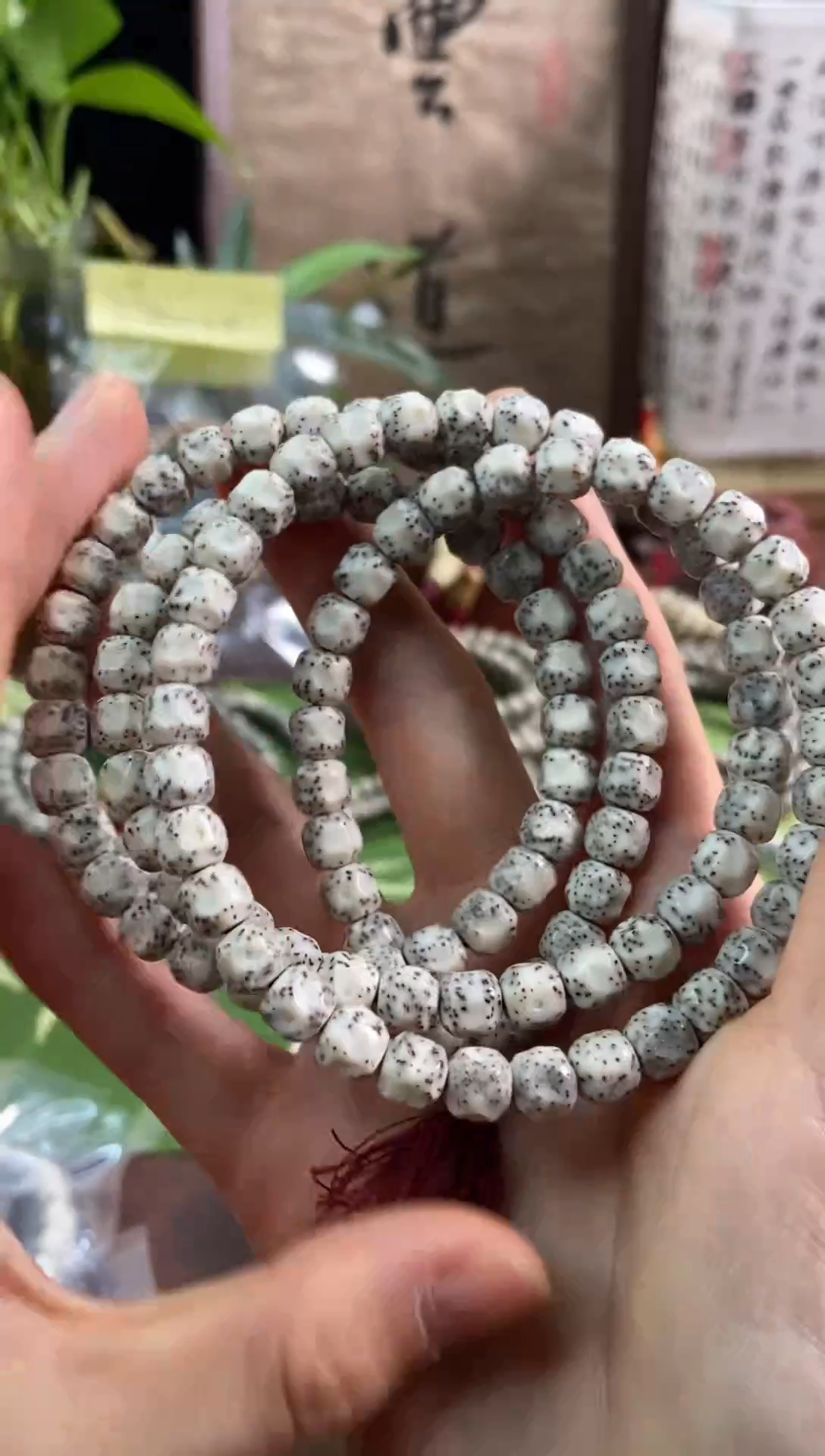 【闪购商品】星月菩提手串A107手工无相108脖挂大留白8mm