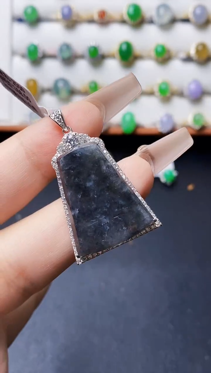 银S925镶嵌戒指翡翠1517