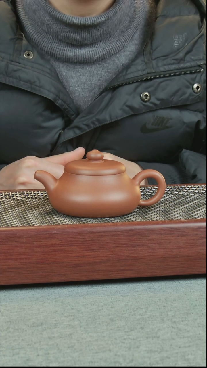 【闪购商品】紫砂茶壶勇老师全手壶红皮龙150cc