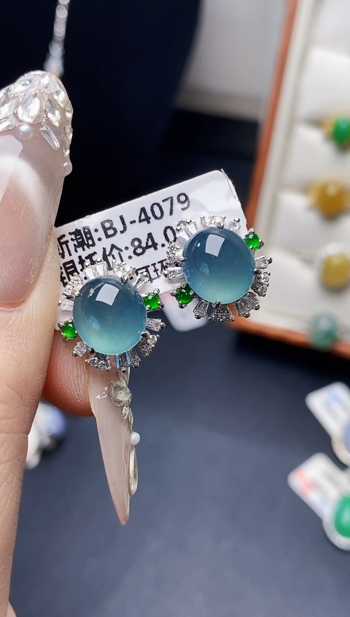 银S925镶嵌戒指翡翠1050