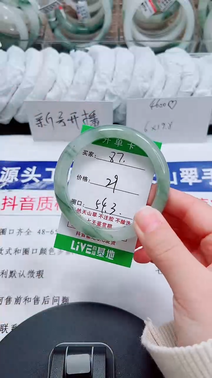未镶嵌手镯石英质玉87-53/54