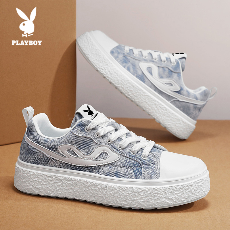 PLAYBOY/花花公子休闲板鞋2025新款男士厚底百搭时尚高级感运动鞋