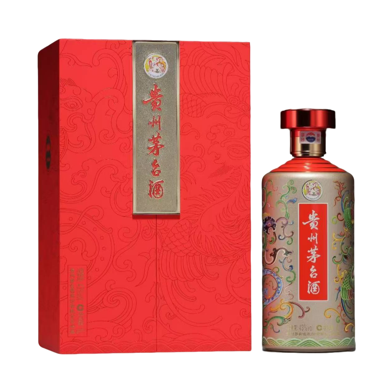 KWEICHOW MOUTAI/贵州茅台酒43度龙凤呈祥公斤装43度1L