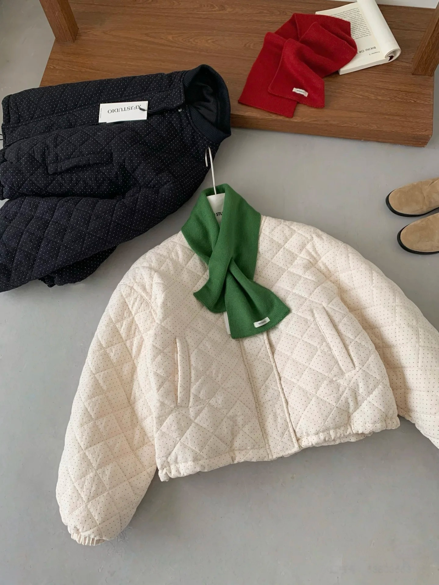 【源头工厂上新】‌冬季2025时尚韩系甜美小清新中长款加厚保暖外套