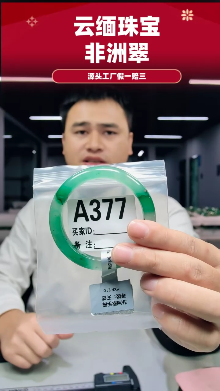 未镶嵌手镯石英质玉（非洲翠）58圈口A377
