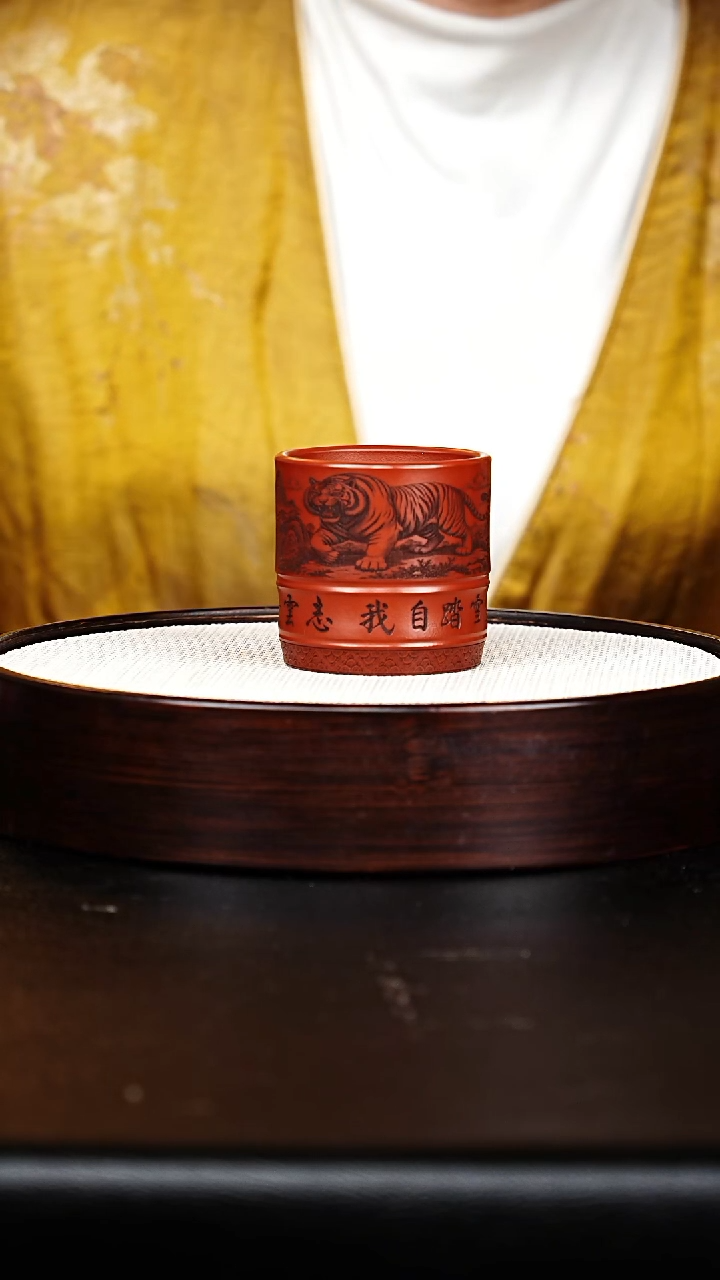 茶壶紫砂竹节杯